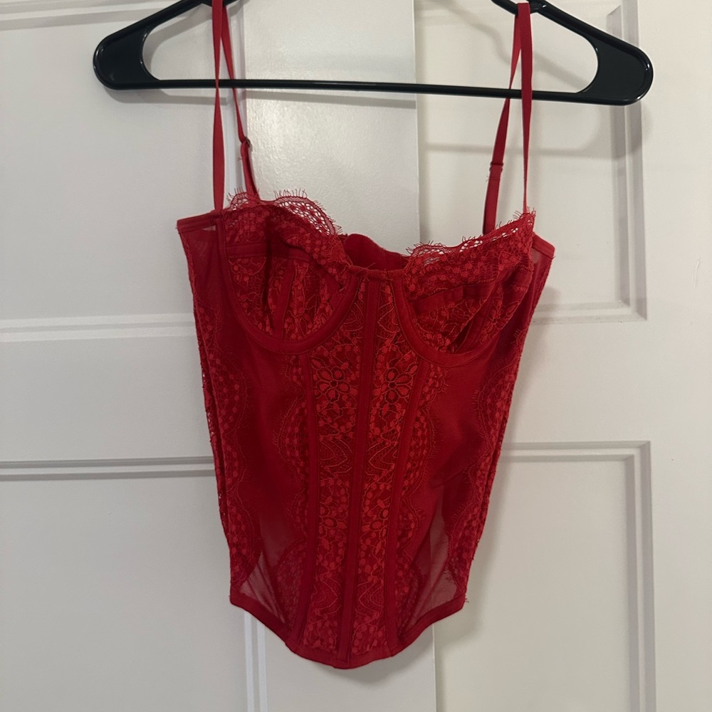 Red Corset Top